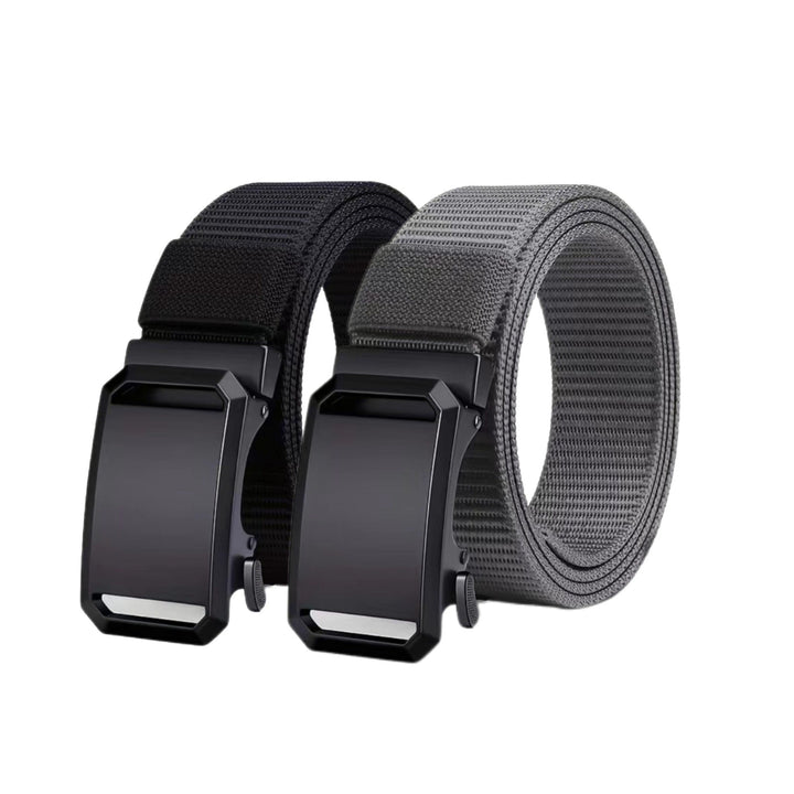 Ceinture en toile nylon durable pour homme – Boucle automatique sans dents style outdoor