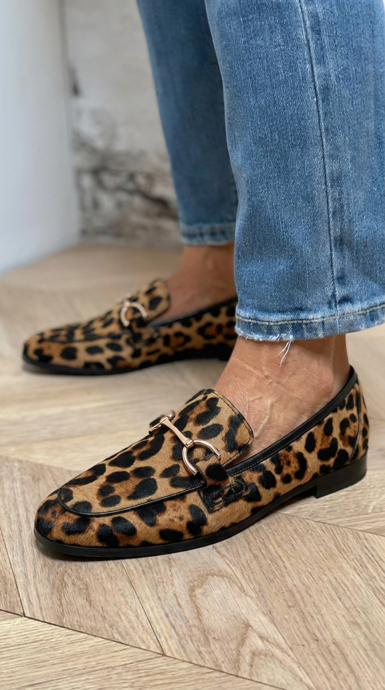 Adrianna | Mocassin Léopard Audacieux