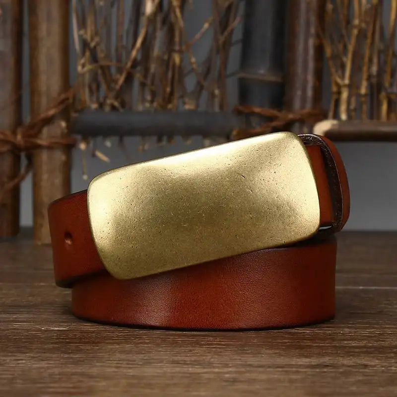 Ceinture Hercules à Boucle en Laiton – Accessoire Polyvalent Décontracté et Formel