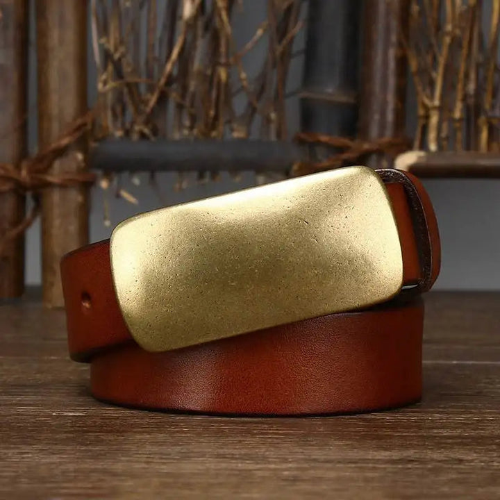 Ceinture Hercules à Boucle en Laiton – Accessoire Polyvalent Décontracté et Formel