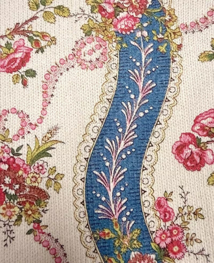 Eulalia™ | Cardigan à Rayures avec Rose Grimpante