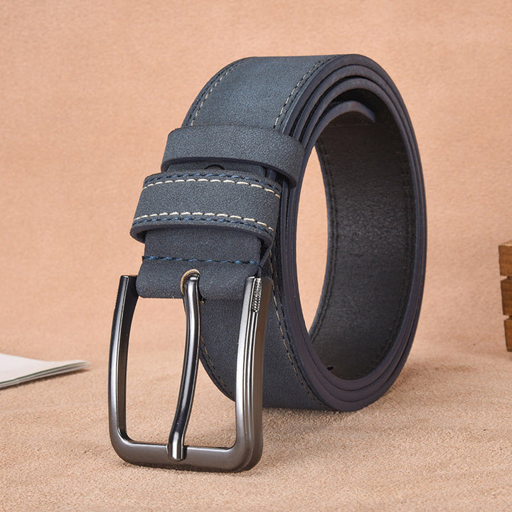 Ceinture en daim pour homme avec boucle ardillon – Style décontracté et professionnel résistant