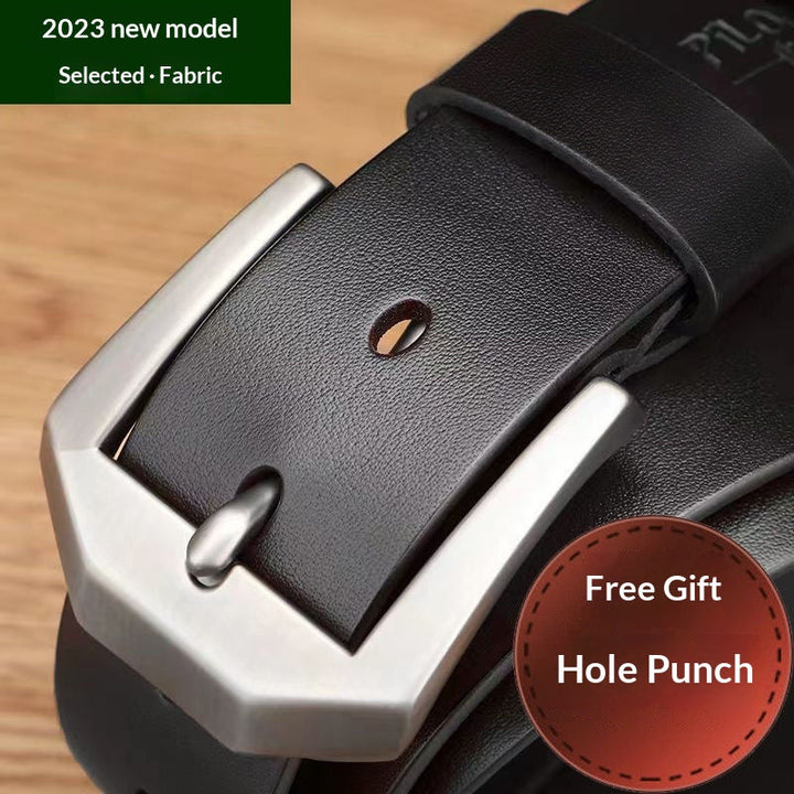 Ceinture en denim polyvalente décontractée et business pour homme – Accessoire élégant du quotidien