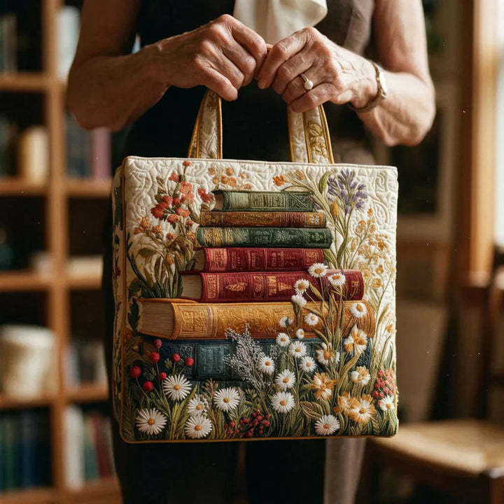 Sac en Cuir Matelassé - Motif Floral