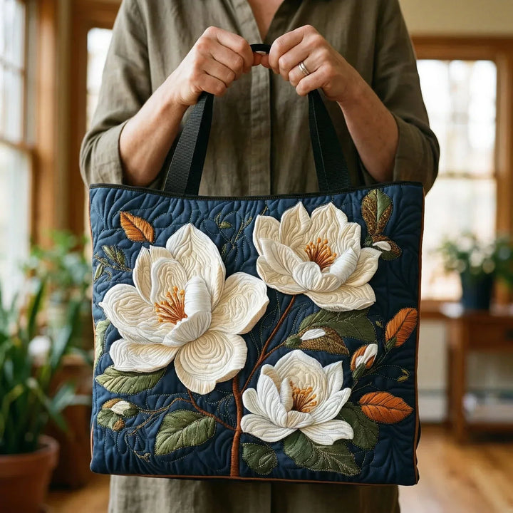 Sac matelassé fait main - Magnolie délicate