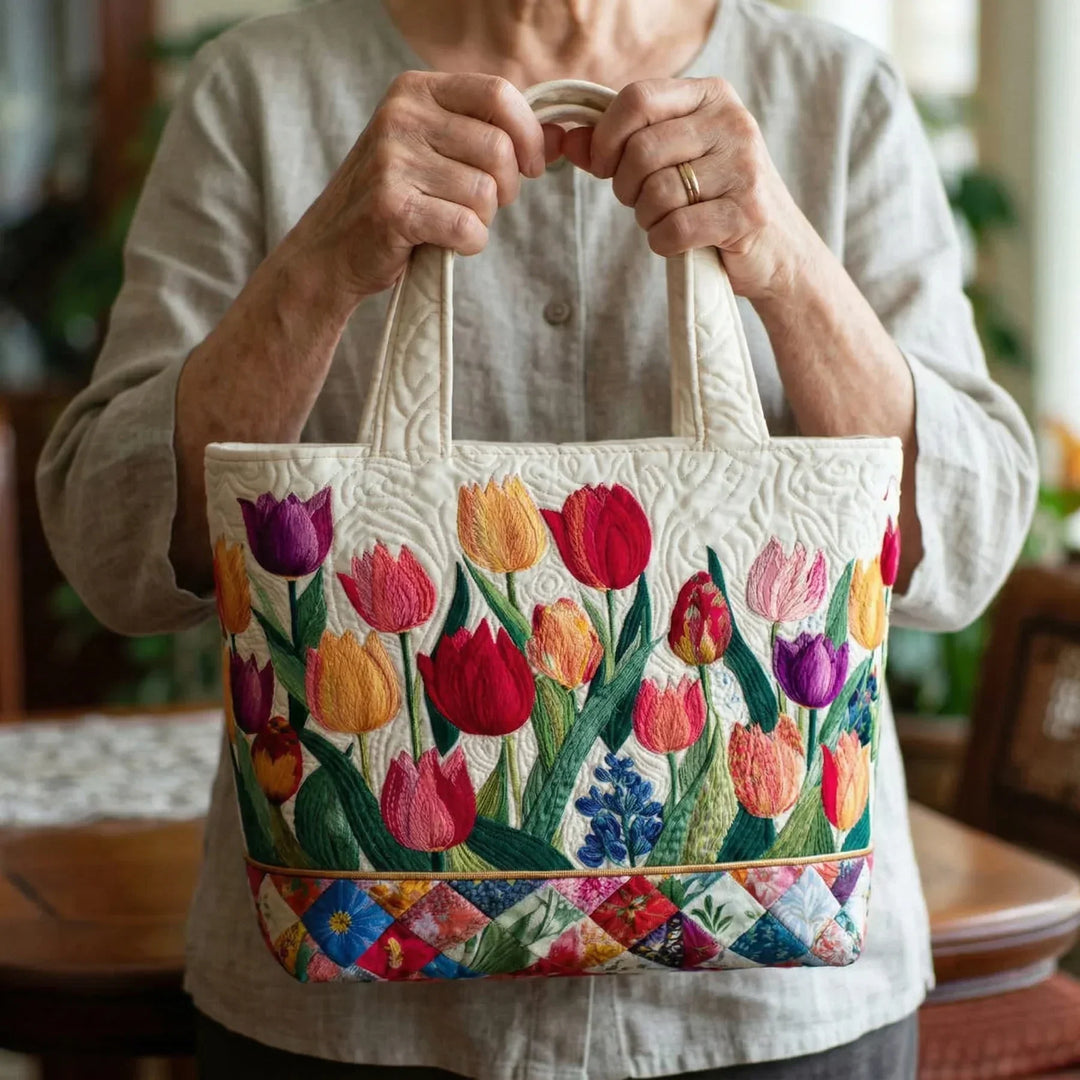 Sac rembourré - Jardin de tulipes