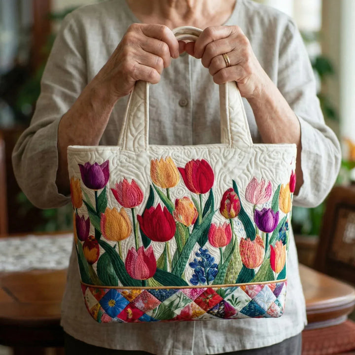 Sac rembourré - Jardin de tulipes