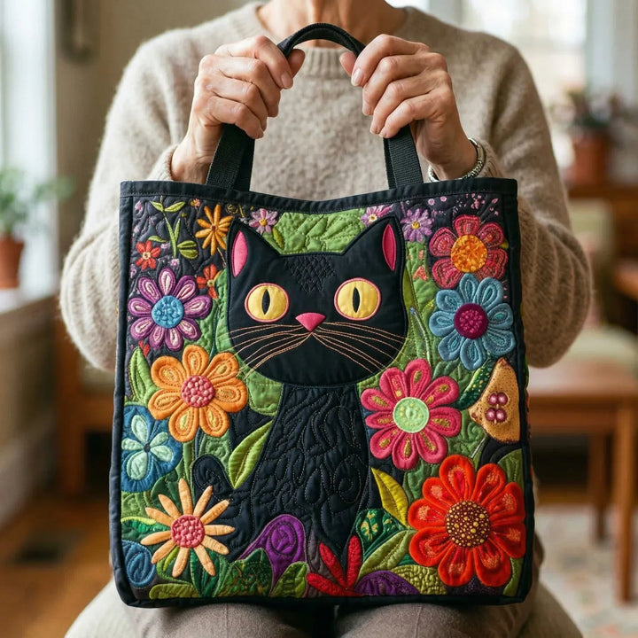 Sac rembourré - Chat noir enchanté