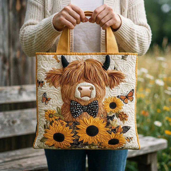Sac rembourré - Highlandrind avec tournesols
