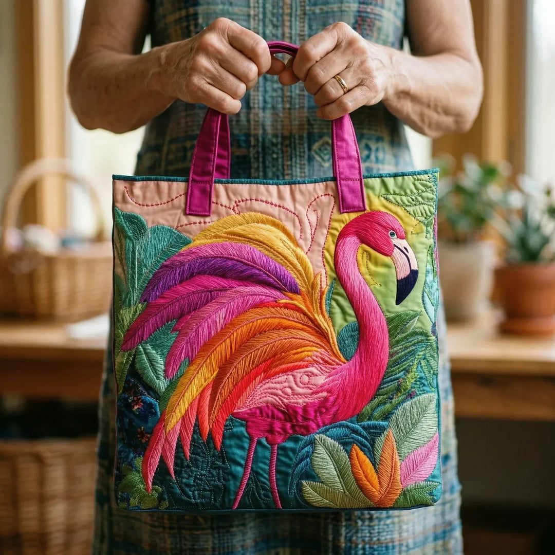 Sac rembourré - Flamant rose arc-en-ciel