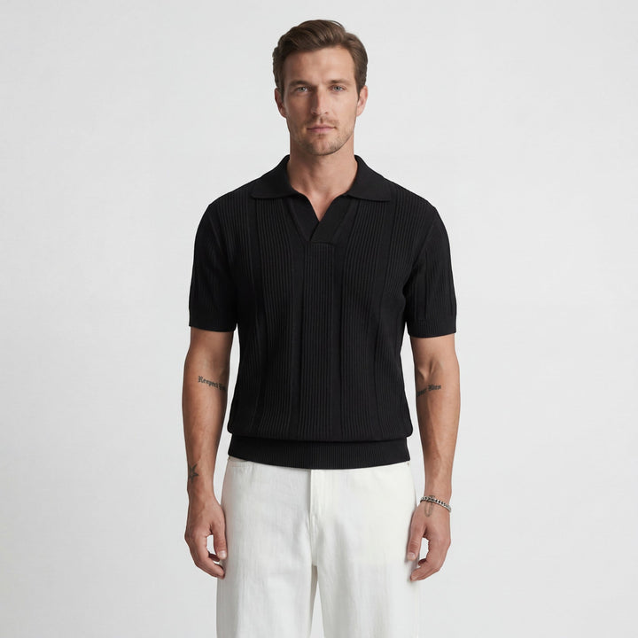 Polo Homme Maille Respirante – Texture Ajourée Aérée