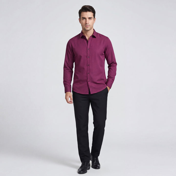 Claire Mode | Chemise Homme Slim Fit Ajustée Résistante aux Plis