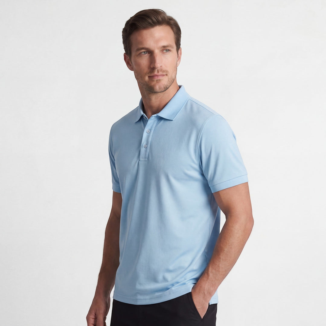Polo Homme en Coton – Manches Courtes Coupe Ajustée