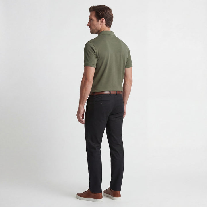 Polo Homme en Coton – Manches Courtes Coupe Ajustée