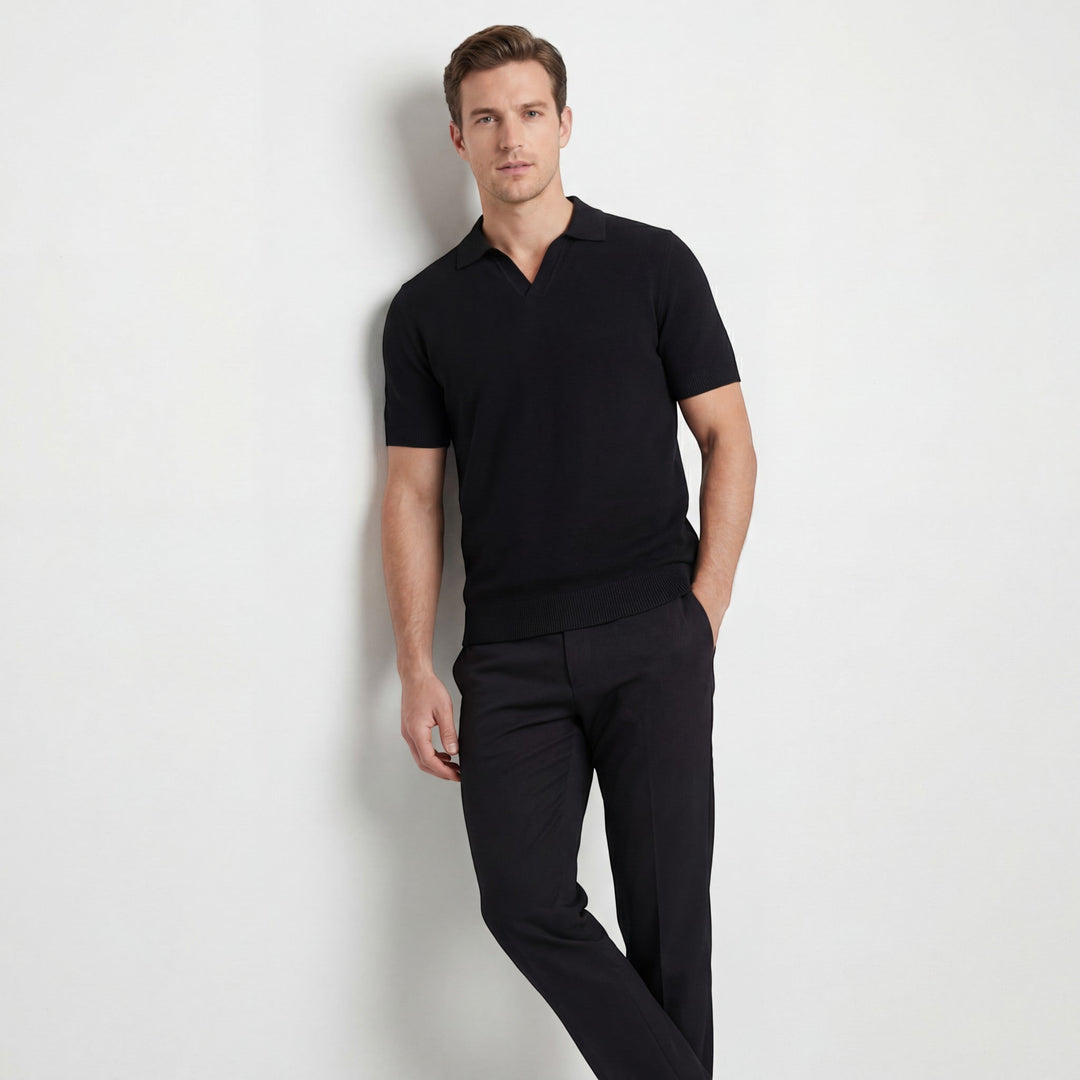 Polo Homme en Maille de Coton – Coupe Slim