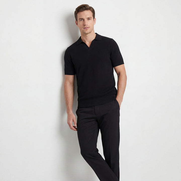 Polo Homme en Maille de Coton – Coupe Slim