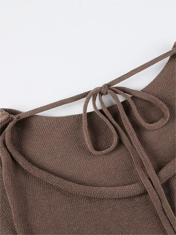Top sans manches femme en satin à col froncé