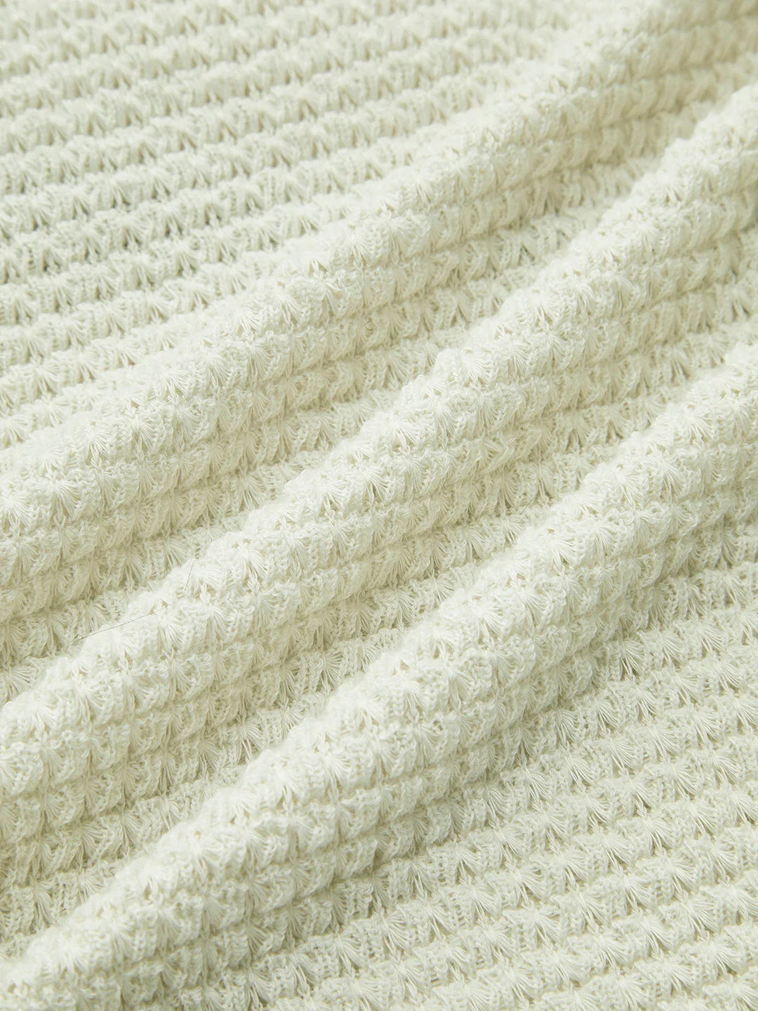 Top à manches longues en maille texturée