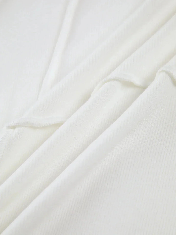 Top à manches longues femme avec coutures détaillées