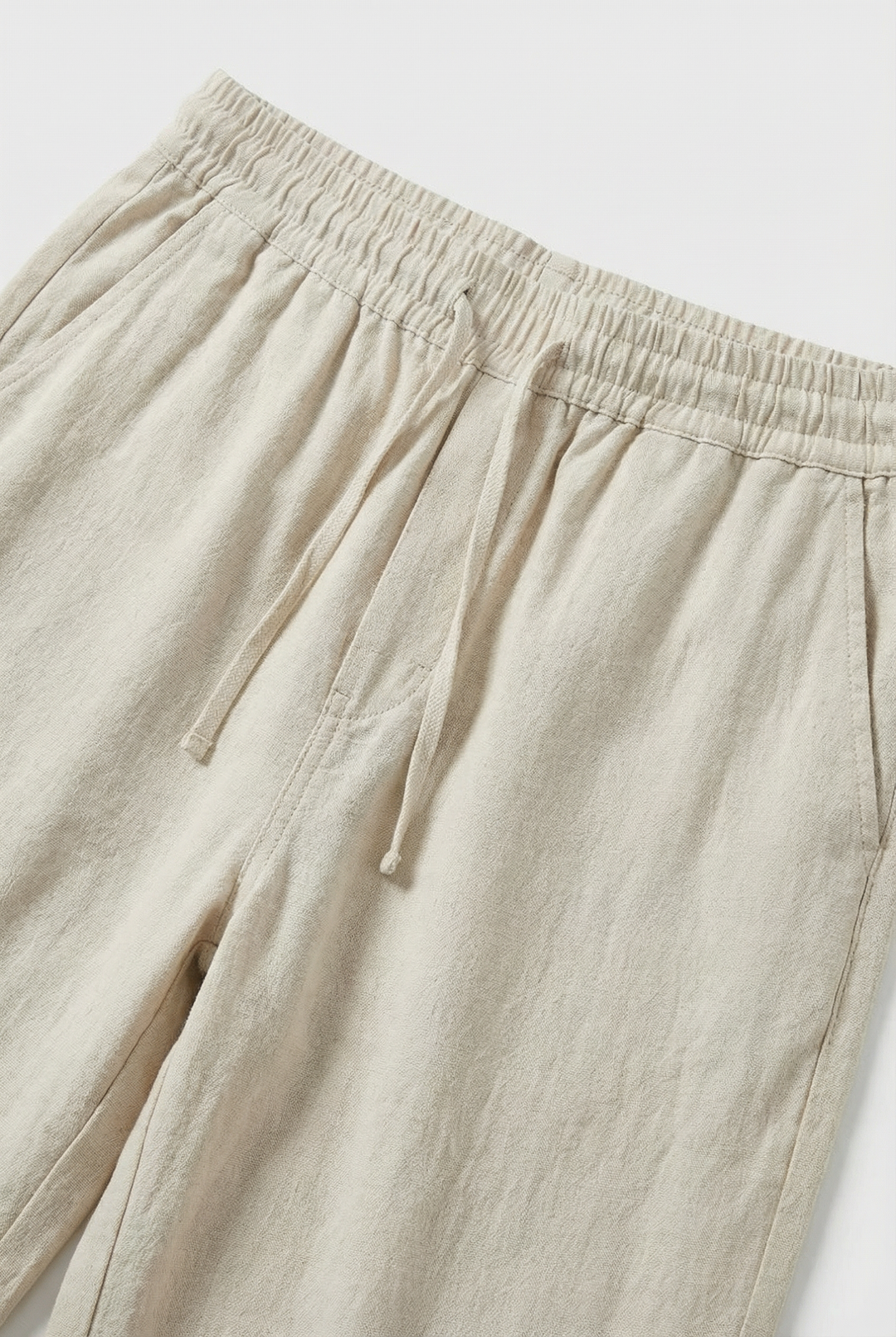 Pantalon Homme Coton-Lin – Coupe Ample Style Estival avec Poches