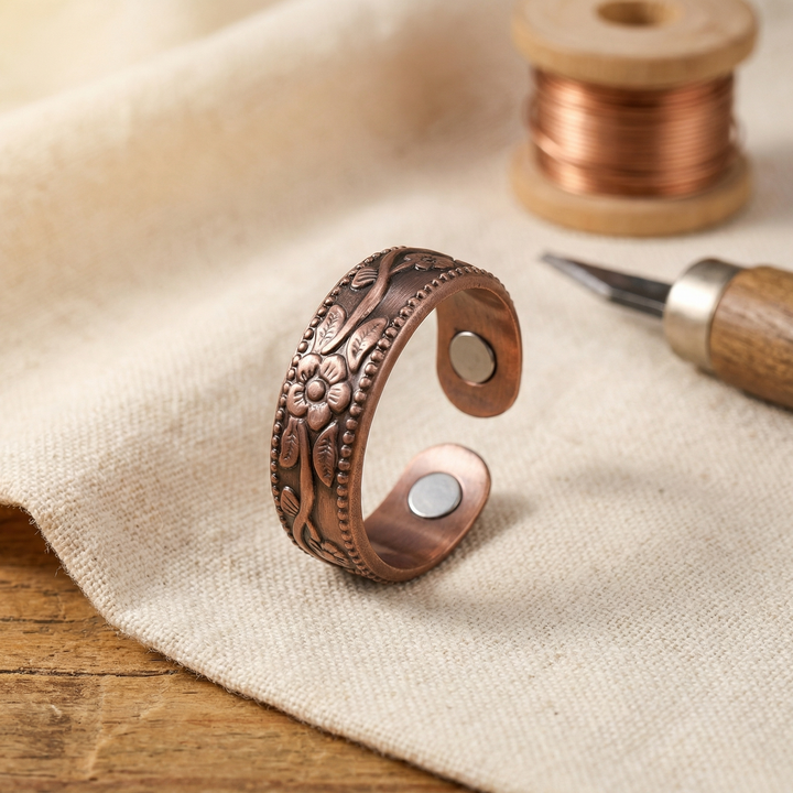 Bague en cuivre Pétale de Vera