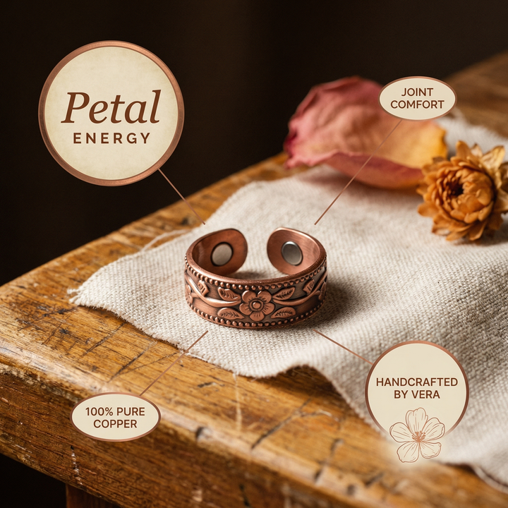 Bague en cuivre Pétale de Vera
