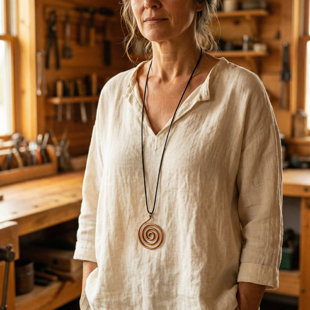 Collier en cuivre de Vera