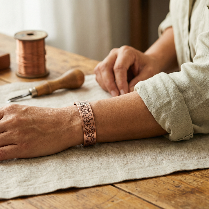 "Bracelet en cuivre Vera&