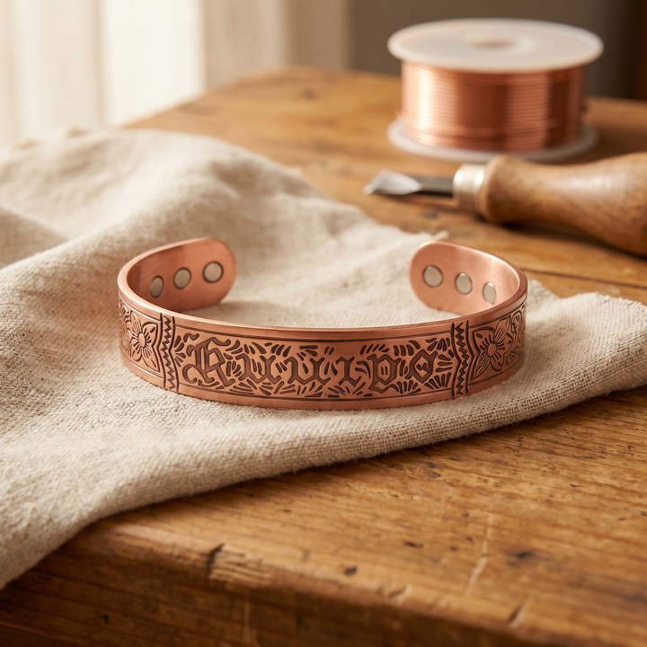 "Bracelet en cuivre Vera&