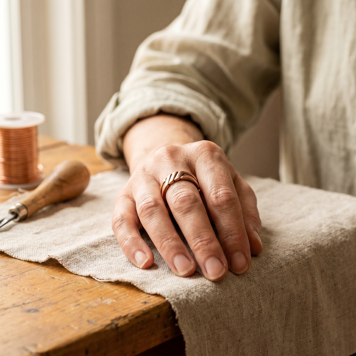 Bague en Cuivre de Tourbe de Vera