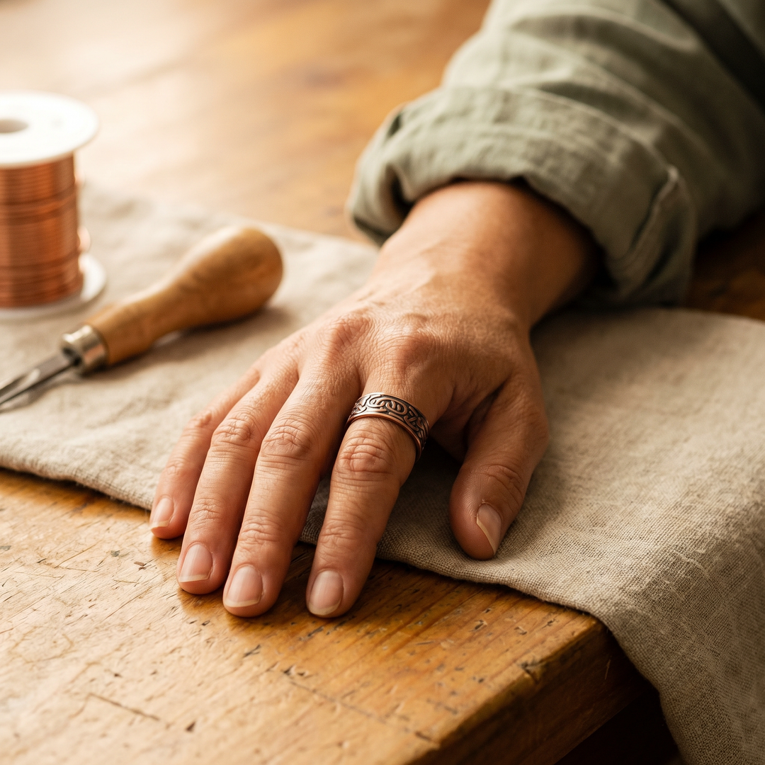 Bague en cuivre Burr de Vera