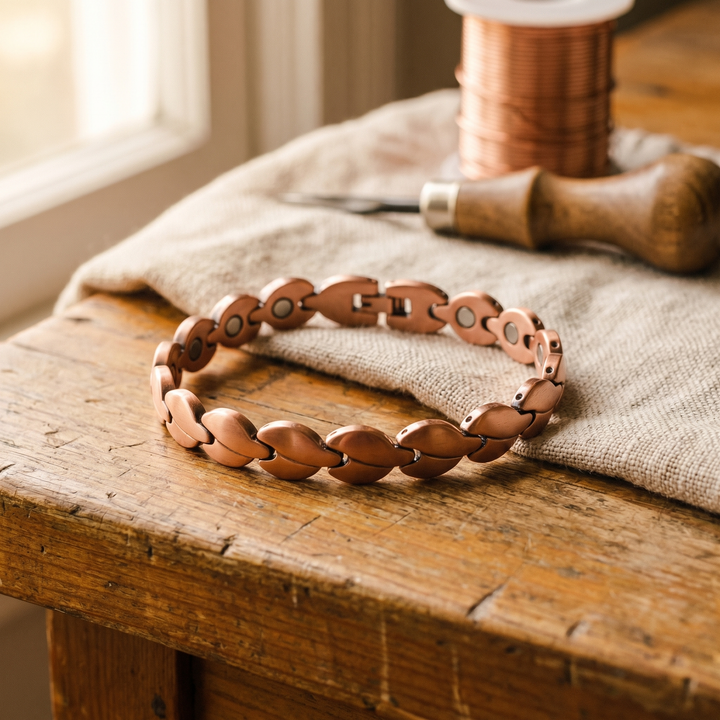 Bracelet de cheville en cuivre de marais de Vera