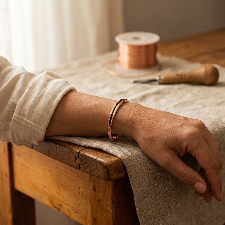 "Bracelet en cuivre Vera&