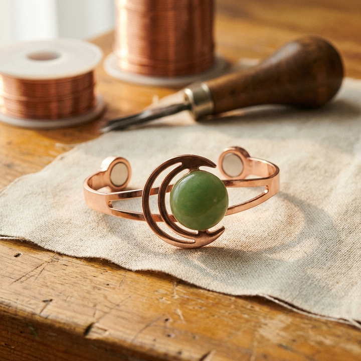 Bracelet en cuivre vert de la collection Vera
