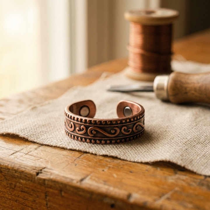 Bague en cuivre Fern de Vera
