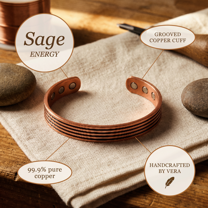 Bracelet en cuivre avec sauge de Vera
