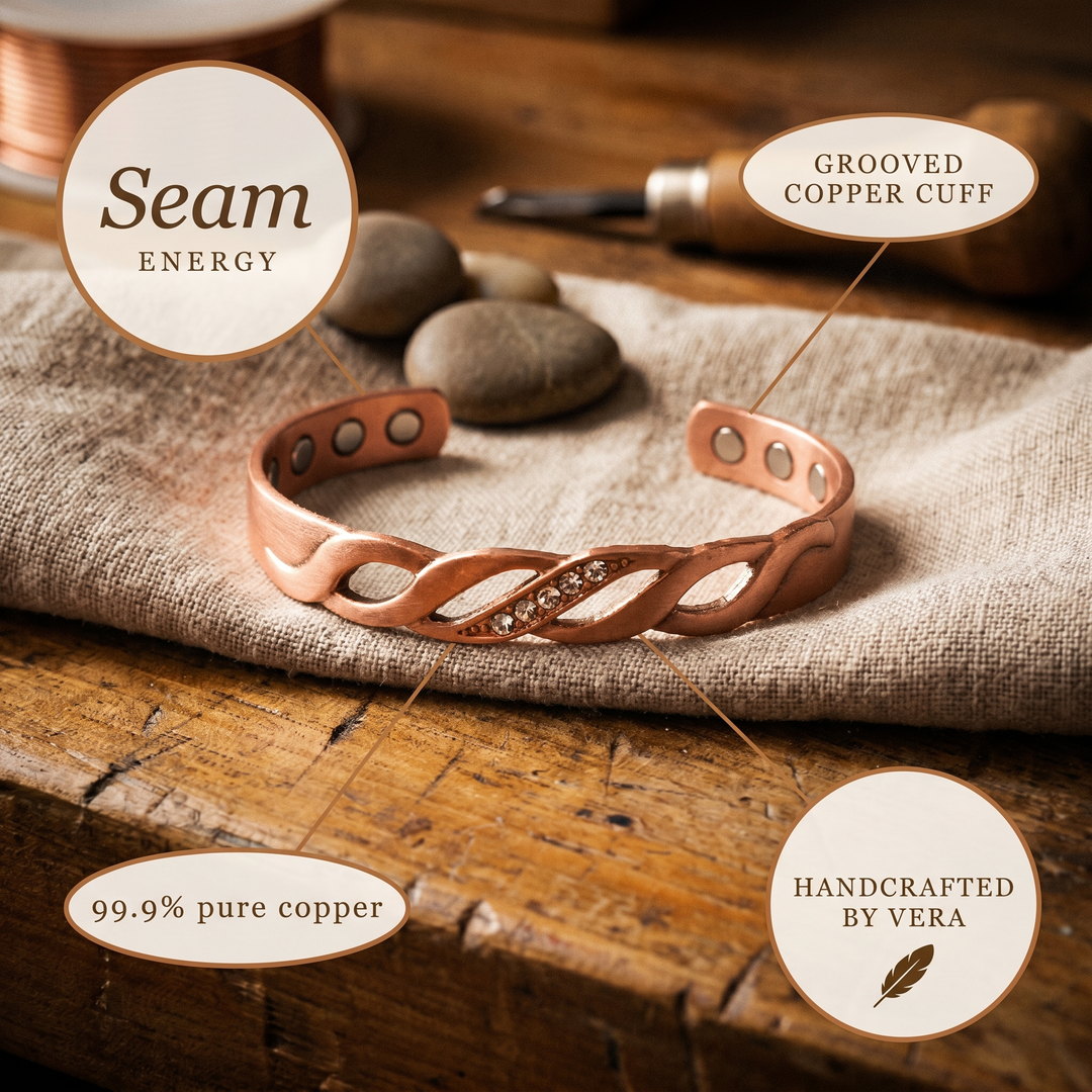 Bracelet en cuivre Seam by Vera