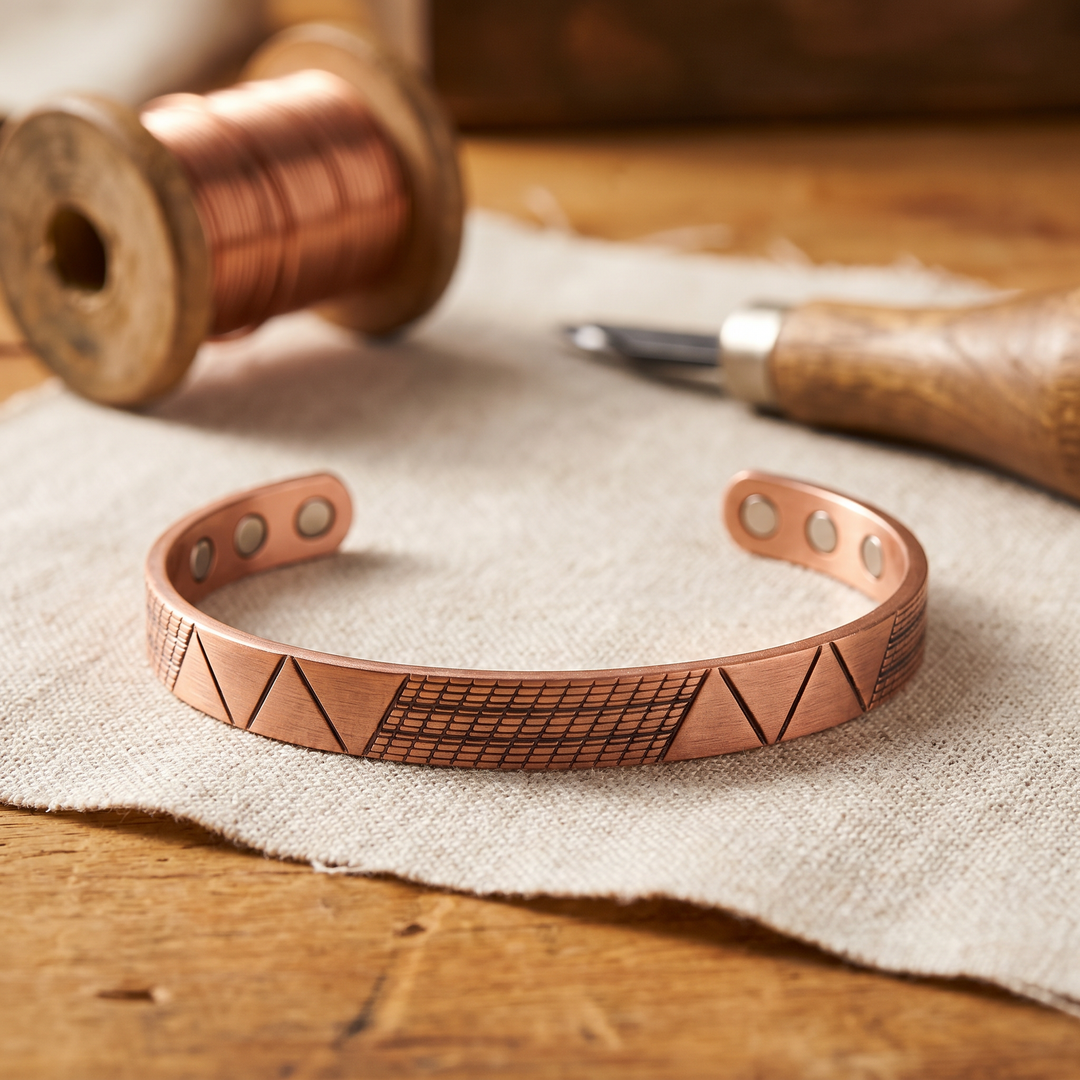 Bracelet en cuivre avec l&