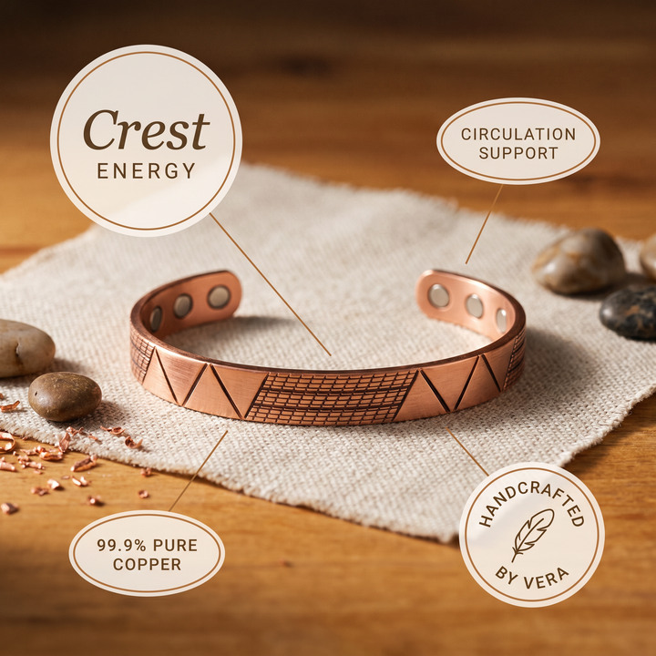 Bracelet en cuivre avec l&
