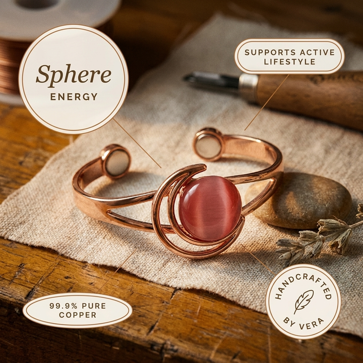 Bracelet en cuivre rose Sphère de Vera