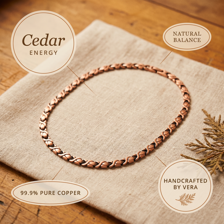 Collier en cuivre de cèdre de Vera