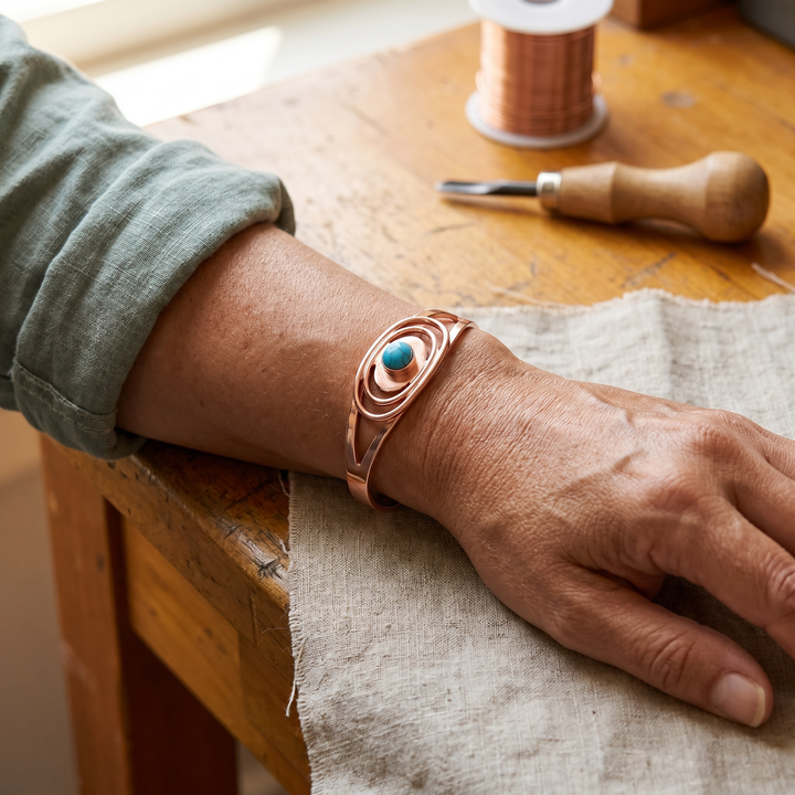Bracelet en cuivre Sedge par Vera