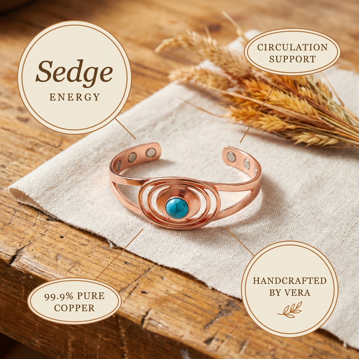 Bracelet en cuivre Sedge par Vera