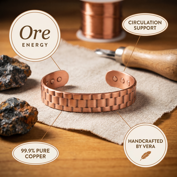 Bracelet en cuivre pour hommes - Collection Vera