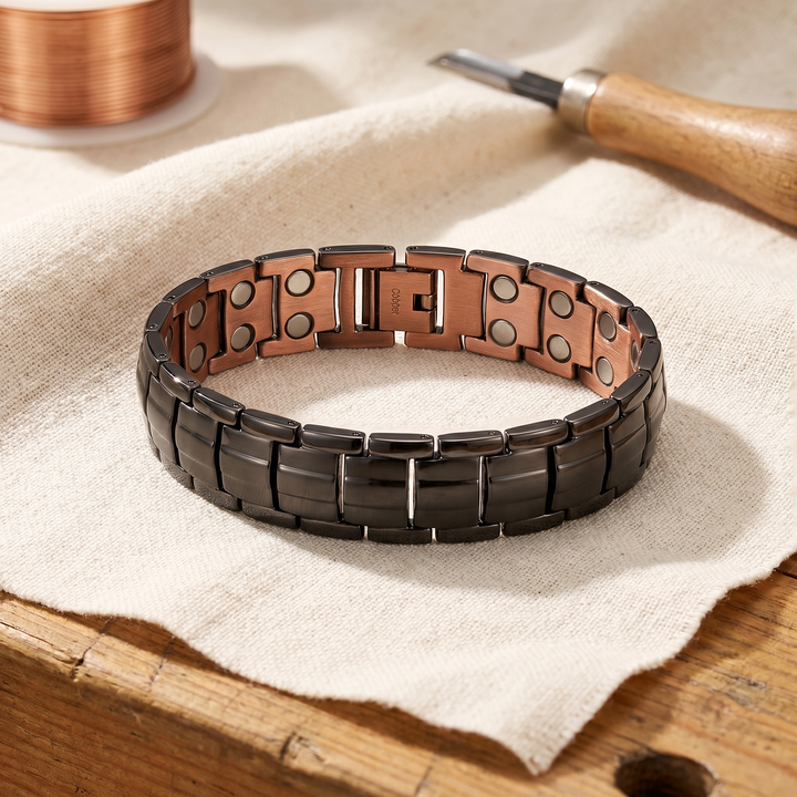 Bracelet en cuivre ocre pour homme par Vera