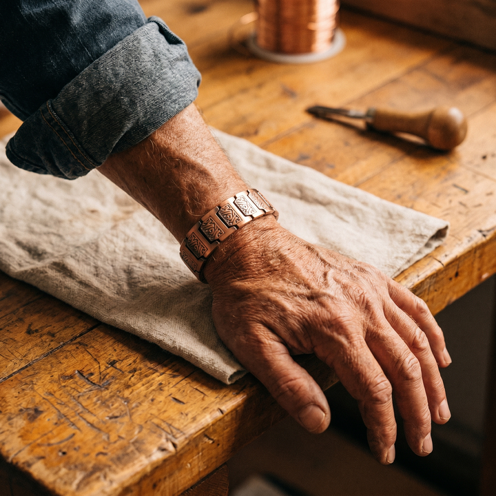 Bracelet en cuivre masculin de Vera&
