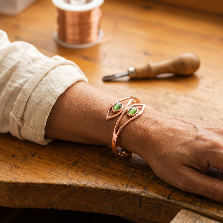 Bracelet en Cuivre avec Opale de Vera