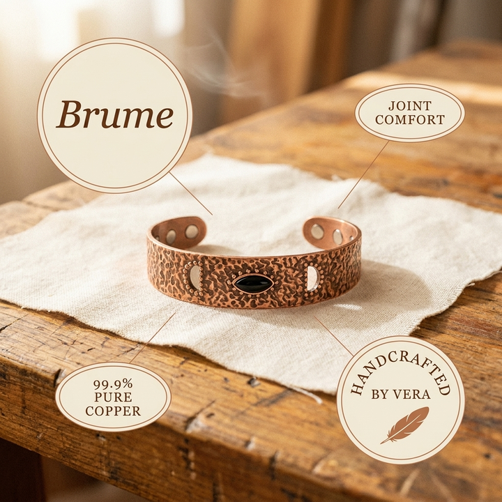 "Bracelet en Cuivre Brume de Vera" could be rewritten as "Bracelet en Cuivre Éclat de Vera".