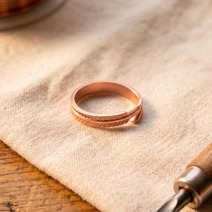 Bague en Cuivre de Racine de Vera