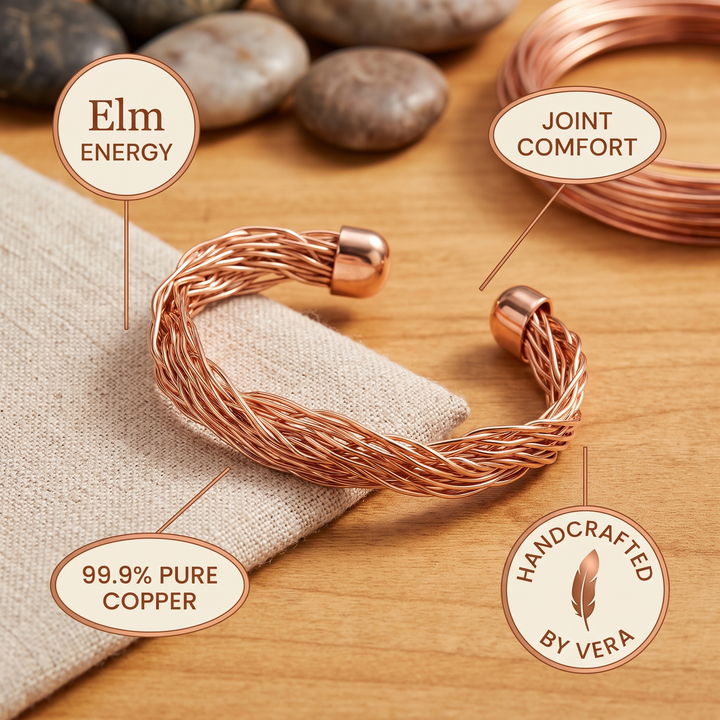 Bracelet en cuivre Elm par Vera